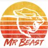 Mr Beast Funny Mr Gaming Sunset Silhouette Shower curtain Official Mr Beast Shop Merch
