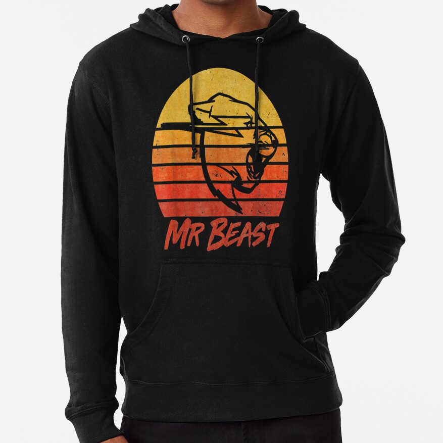 Mr Beast Funny Mr Gaming Sunset Silhouette Hoodie - MrBeast Shop