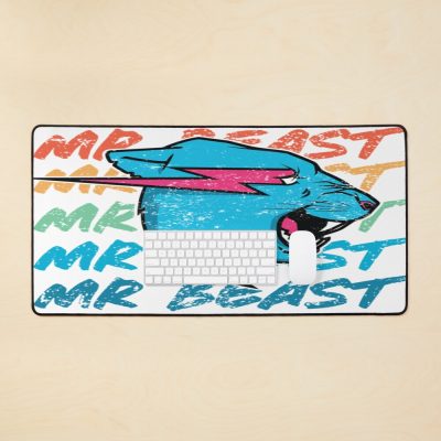 Retro Vintage Mr Beast Funny Mousepad desk mat Official Mr Beast Shop Merch